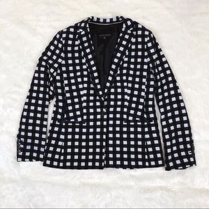 Banana Republic Gingham Blazer Size 10